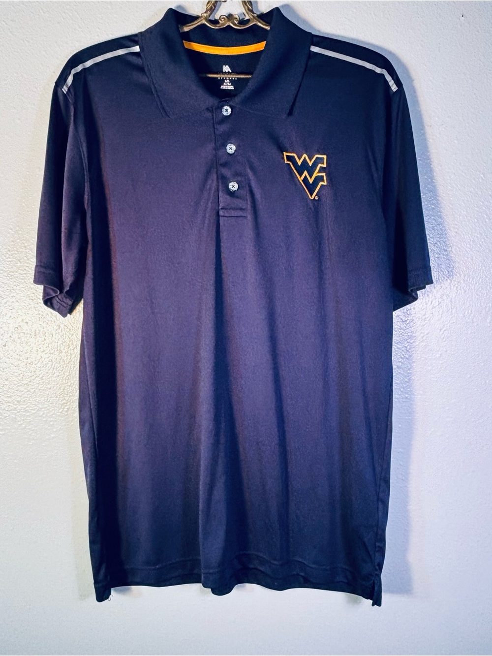 West Virginia Mountaineers WVU Polo Shirt Men’s Large Knights Apparel
